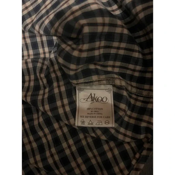 Live Full Live Well / AKOO Patched Soft Flannel Shirt‎ (XL) - Picture 7 of 7